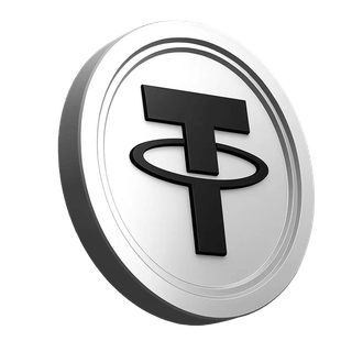 Ikona mince Tether USDT v informačnej časti platformy